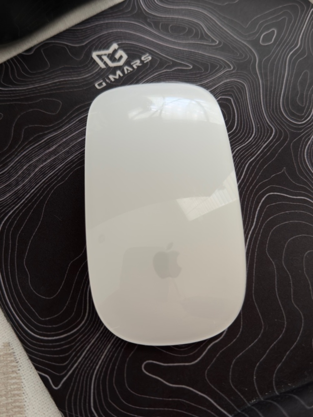 Apple Silver Wireless Magic Mouse with Black Grip Strips